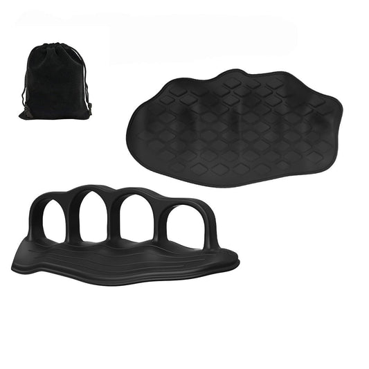 Non-Slip Silicone Gym Hand Grips – Ergonomic Weightlifting Gloves for Men & Women, Fingerless Palm Protectors for Dumbbells, Barbells, Pull-Ups – Anti-Slip Workout Lifting Grip