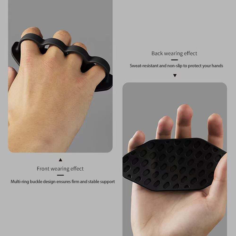 Non-Slip Silicone Gym Hand Grips – Ergonomic Weightlifting Gloves for Men & Women, Fingerless Palm Protectors for Dumbbells, Barbells, Pull-Ups – Anti-Slip Workout Lifting Grip